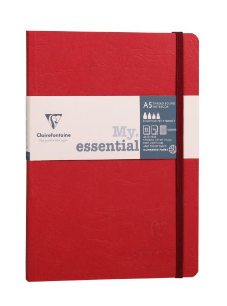 Clairefontaine agebag myess a5 793462c notizbuch liniert rot 96 bl - Clairefontaine-793462c-3329687934628