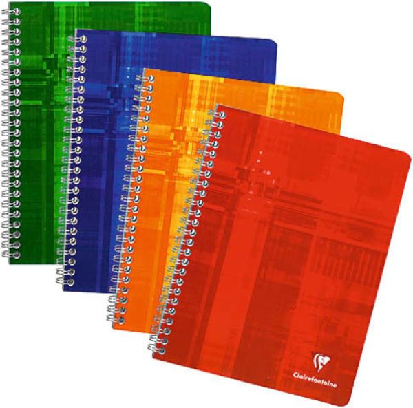 Clairefontaine mosai matris spiralheft a4 81644 4mm, kariert, ass. 90 blatt - Clairefontaine-81644-3329680816440