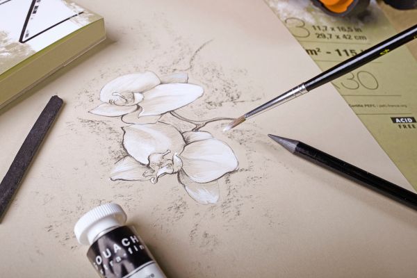 Clairefontaine paint'on a5 96539c natur 30 blatt - Clairefontaine-96539c-3329680965391