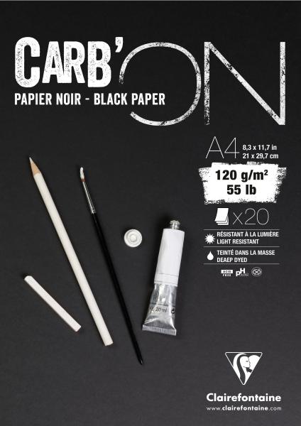 Clairefontaine cary'on a4 975039c schwarz 20 blatt - Clairefontaine-975039c-3329689750394-04.jpg