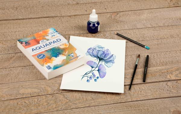 Clairefontaine aquarell zeichenblock a5 975720c naturweiss, mf, 300g 70 blatt - Clairefontaine-975720c-3329689757201-03.jpg