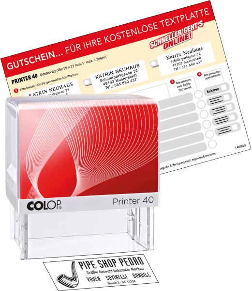 Colop mehrtextstempel 40 6 zeilen 23x59mm - Colop-40-9004362496373