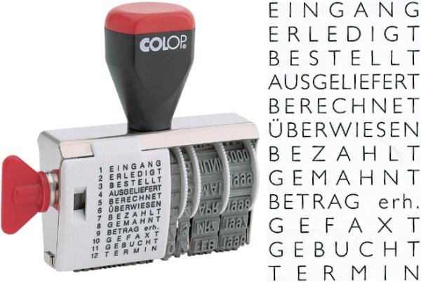 Colop mehrtextstempel 4000wd/d 12 texte d - Colop-4000wd-d-9004362343578