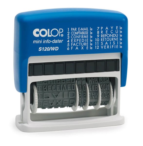 Colop mehrtextstempel 41x4mm s 120wd d01 12 texte f - Colop-s-120wd-d01-9004362357421