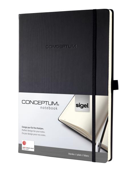 Conceptum notizbuch 213x295x20mm co110 blanko schwarz - Conceptum-co110-4004360901058