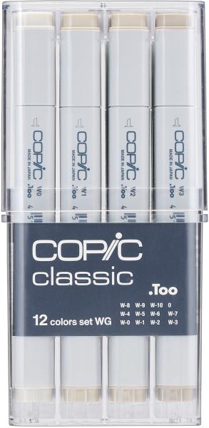 Copic marker classic 20075154 grau-set wg, 12 stück - Copic-20075154-4511338063354