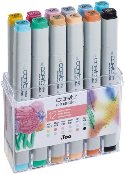Copic marker classic 20075704 pastell-farben, 12 stück - Copic-20075704-4013695257129