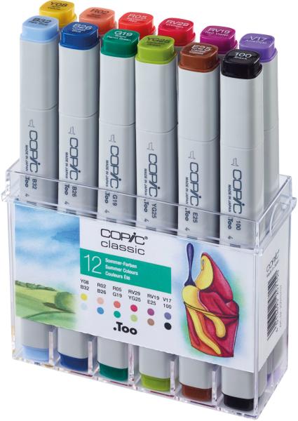 Copic marker classic 20075707 sommer-farben, 12 stück - Copic-20075707-4013695257150