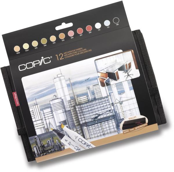 Copic marker classic 20075731 wallet architektur, 12 stück - Copic-20075731-4013695261256