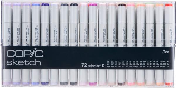 Copic marker sketch 21075164 set d, 72 stück - Copic-21075164-4511338063194