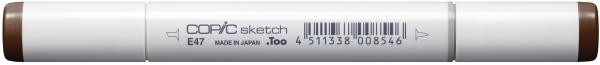 Copic marker sketch 21075245 e47 - dark brown - Copic-21075245-4511338008546