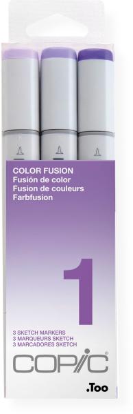 Copic marker sketch 21075651 set color fusion 1, 3 stück - Copic-21075651-4511338053522
