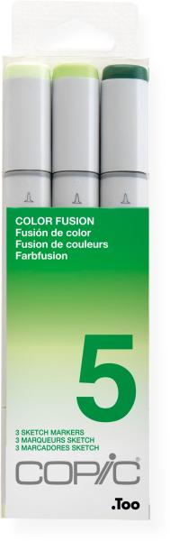 Copic marker sketch 21075655 set color fusion 5, 3 stück - Copic-21075655-4511338053560