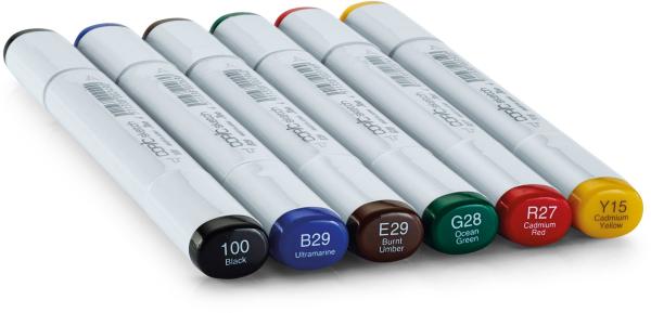 Copic marker sketch 21075662 set bold primaries, 6 stück - Copic-21075662-4511338059135-02.jpg