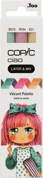 Copic marker ciao 220750307 vibrant palette 3 stück - Copic-220750307-4013695266787