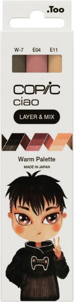 COPIC Marker Ciao 220750311 Warm Palette 3 Stück