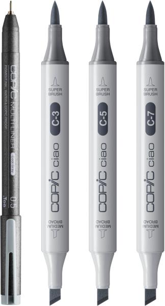 Copic marker ciao shade set 22075422 dark cool gray 4 stück - Copic-22075422-4013695268071-04.jpg