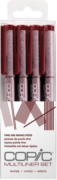 Copic multiliner 22075625 wine set 4 stück ass. - Copic-22075625-4013695263458