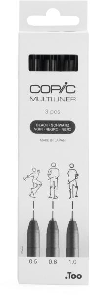Copic multiliner 22075632 schwarz 3 stück - Copic-22075632-4013695266053