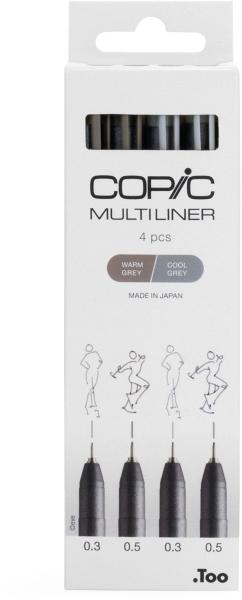 Copic multiliner 22075634 grau 4 stück - Copic-22075634-4013695266077