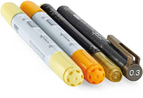 Copic marker ciao 22075642 doodle pack yellow, 4 stück - Copic-22075642-4511338053843-02.jpg