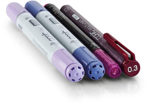 Copic marker ciao 22075646 doodle pack purple, 4 stück - Copic-22075646-4511338053881-02.jpg