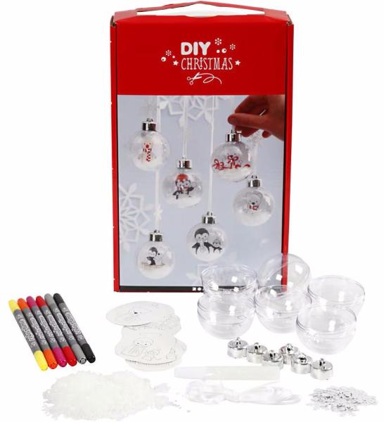 Creativ company bastelset deko kugeln 813425 transparent, set für 6 stück - Creativ-company-813425-5712854200639