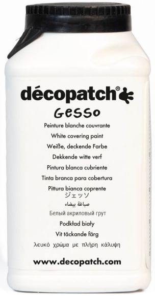 Decopatch acrylfarbe gesso 300ml ge300ao deckend weiss - Decopatch-ge300ao-3760018743104
