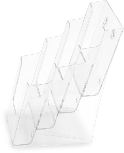 Deflecto prospekthalter docuholder 77701 1/3 a4, hoch, 4 fächer - Deflecto-77701-0079916777016-03.jpg