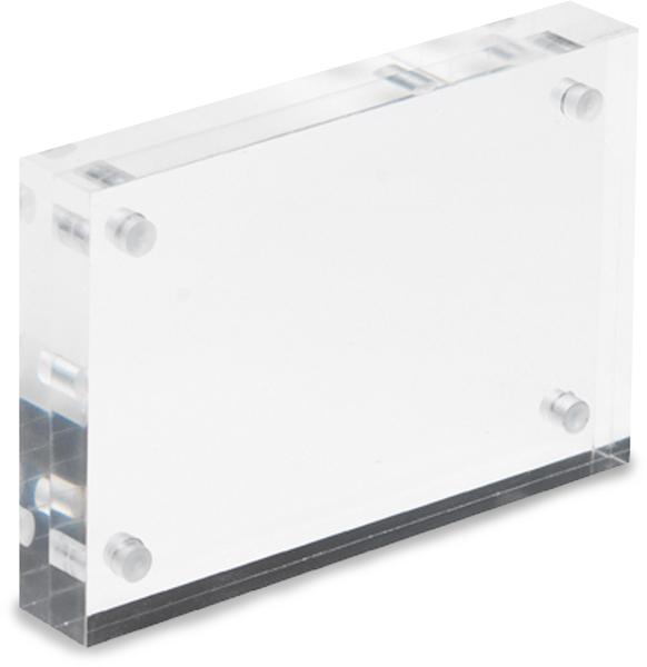 Deflecto magnet. acrylblock 100x70mm mchbc1130 transparent 2x15mm - Deflecto-mchbc1130-5055425953672