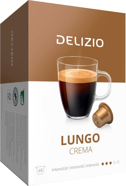 Delizio kaffeekapseln 10168322 lungo crema 48 stk. - Delizio-10168322-7617014129882