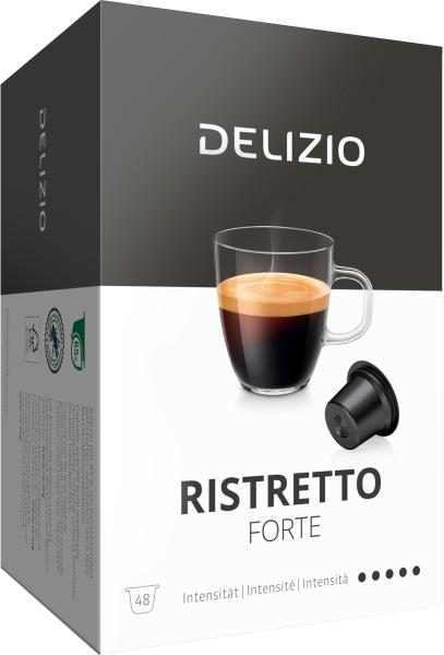 Delizio kaffeekapseln 10168570 ristretto 48 stk. - Delizio-10168570-7617014186052