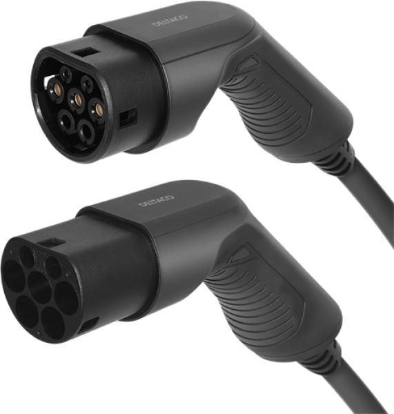 Deltaco e-charge,cable type 2-type 2 ev-3213 3 phase, 16a, 3m - Deltaco-ev-3213-7333048047632