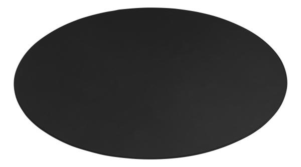 Deltaco floorpad, round, black gam-125 1100x1100x3 mm - Deltaco-gam-125-7333048050991