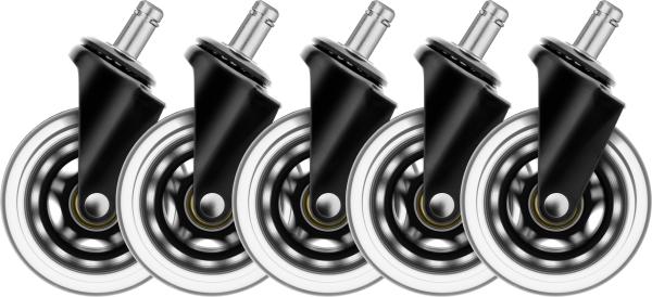 Deltaco casters, wheels, 5-pack gam-157 dark line - Deltaco-gam-157-7333048059987