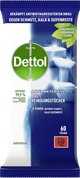 Dettol bad-reinigungstücher 3193975 bergfrische 60 stück - Dettol-3193975-4002448145424