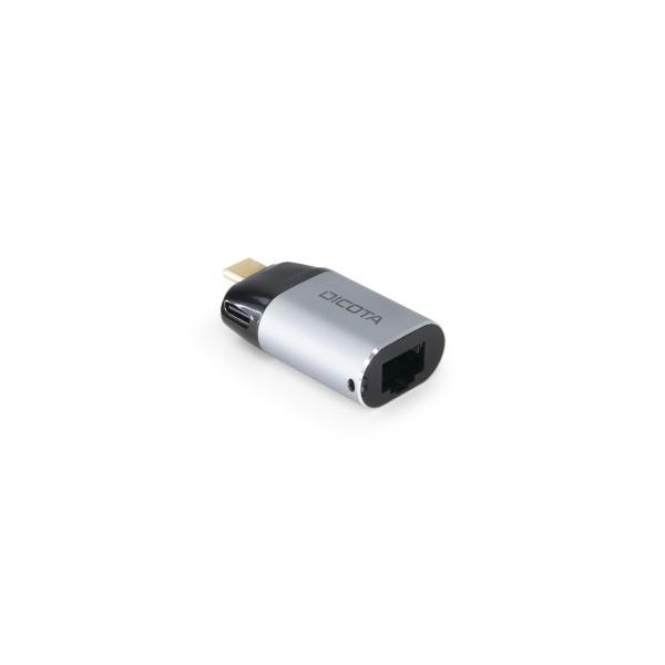 Dicota usb-c to ethernet adapter d32048 with pd (100w) - Dicota-d32048-7640239421257