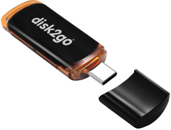 Disk2go usb-stick solo 256gb 30006626 type c usb 3.2 - Disk2go-30006626-7640111168416-02.jpg