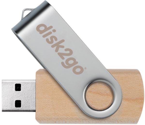 Disk2go usb-stick wood 16gb 30006661 usb 2.0 - Disk2go-30006661-7640111166979-02.jpg
