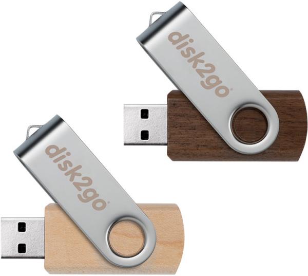 Disk2go usb-stick wood 16gb 30006667 usb 2.0 double pack - Disk2go-30006667-7640111167044-02.jpg