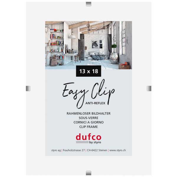 Dufco cliprahmen (ohne rahmen) 1420.41001 13x18cm - Dufco-142041001-7610259410012