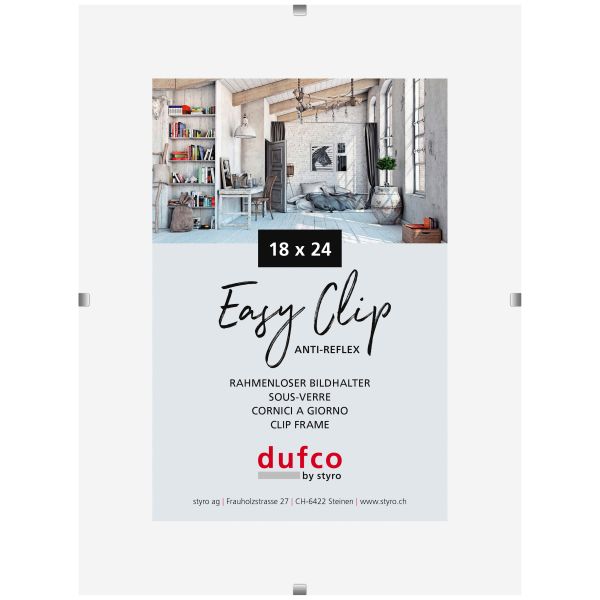Dufco cliprahmen (ohne rahmen) 1420.41002 18x24cm - Dufco-142041002-7610259410029