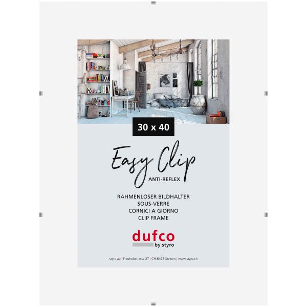 Dufco cliprahmen (ohne rahmen) 1420.41005 30x40cm - Dufco-142041005-7610259410050