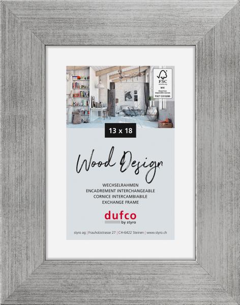 Dufco holz-bilderrahmen 13x18cm 1610.80066 larisis silber - Dufco-161080066-7612176081955