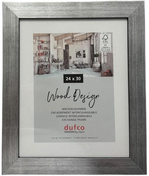 Dufco holz-bilderrahmen 24x30cm 1610.80070 larisis silber - Dufco-161080070-7612176081993