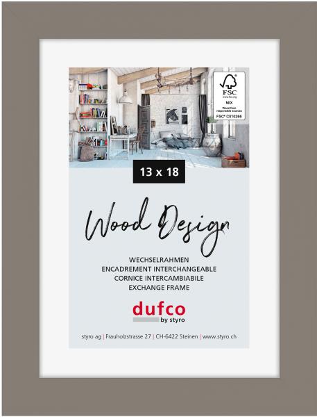Dufco holz-bilderrahmen 13x18cm 1610.80661 toronto grau - Dufco-161080661-7610259806617