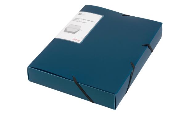 Dufco ablagebox a4 51500.03665 blau metallic 5cm - Dufco-5150003665-7610259036656