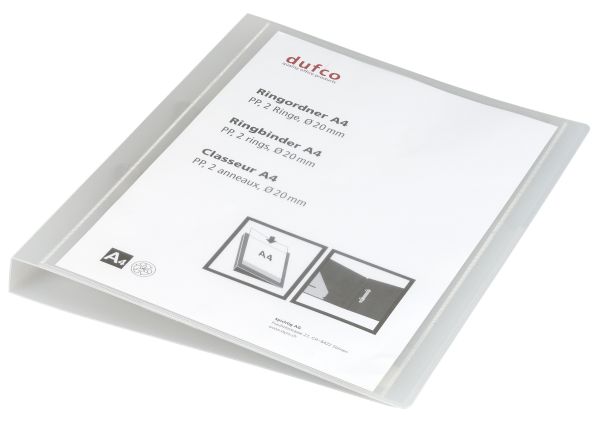 Dufco präsentationsordner 51500.03674 a4, 2.8cm, transparent - Dufco-5150003674-7610259036748