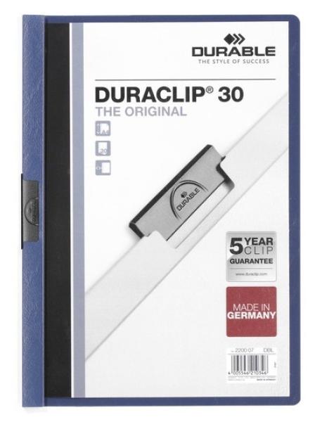 Durable klemmhefter duraclip 30 220007 für 30 blatt a4 dunkelblau - Durable-220007-4005546210346-03.jpg