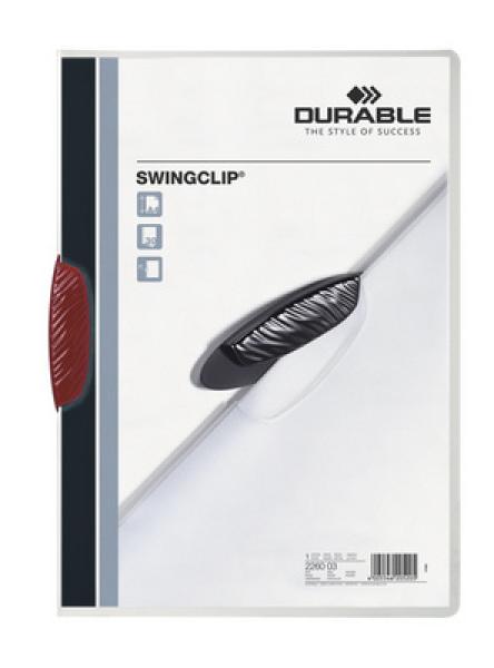 Durable klemmhefter swingclip 226003 für 30 blatt a4 rot - Durable-226003-4005546205205